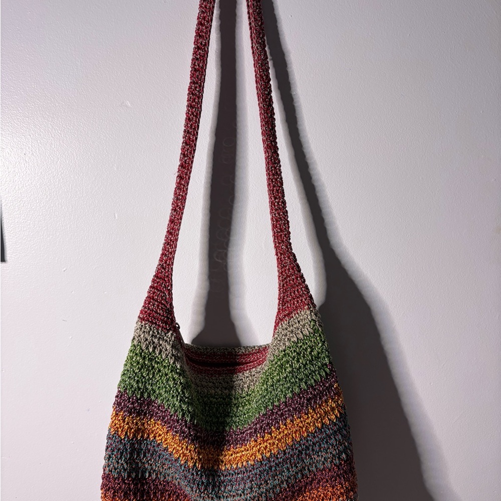 The Sak Multi-Stripped Crochet hobo bag